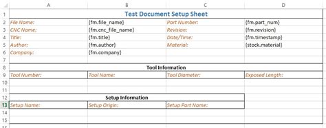 excel cnc machining|The Art of the Setup Sheet .